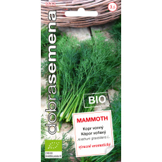 Dobrá semena BIO Kopr vonný -  Mammoth 3g (ZÁRUKA 2026)