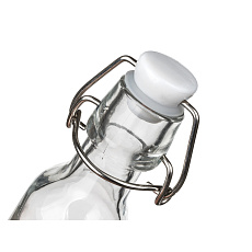 Láhev s pákovým uzávěrem 70 ml hranatá skleněná Yara