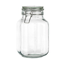 Dóza hermetická hranatá 2000 ml skl. s patent.uzávěrem Erea