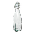 Láhev s pákovým uzávěrem  500 ml hranatá skleněná Yara
