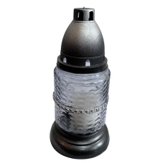 Svíčka sklo lampa - 30 g grafit diamant