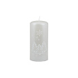 Svíčka vánoční Winter Forest Pillar 70 x 150 mm - bílá