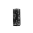Svíčka Dandelion Pillar 70 x 150 mm - černá