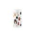 Svíčka vánoční Cute Xmas Pillar 70x150 mm- bílá