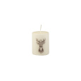 Svíčka Deer Pillar 60x80 mm - krémová
