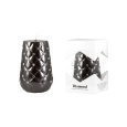 Svíčka Diamond Cone 80x120 mm - černá metalíza