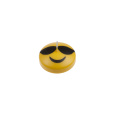 Svíčka Smiley Glasses 45x20 mm - žlutá
