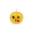 Svíčka Smiley Kiss Sphere 60x60 mm - žlutá
