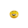 Svíčka Smiley Laugh 45x20 mm - žlutá
