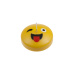 Svíčka Smiley Tongue 70x25 mm - žlutá