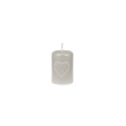Svíčka Softness Pillar 50x75 mm - bílá metalíza