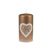 Svíčka Softness Pillar 70x150 mm - hnědá