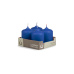 Svíčka adventní -  MAT N66 Cylinder 50x70 mm - 4 ks modrá