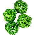 Dekorace - Lata Ball 4 cm - zelený 50 ks