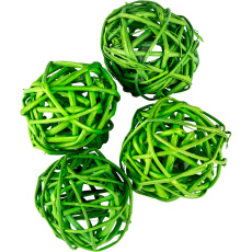 Dekorace - Lata Ball 4 cm - zelený 50 ks