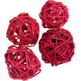 Dekorace - Lata Ball 4 cm - červený 50 ks