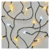 LED vánoční řetěz blikající, 18 m, venkovní i vnitřní, teplá/studená bílá, časovač