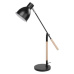 Stolní lampa WINSTON na žárovku E27, černá