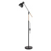 Stojací lampa EDWARD na žárovku E27, 150 cm, černá