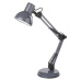 Stolní lampa LUCAS na žárovku E27, tmavě šedá