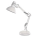 Stolní lampa DUSTIN na žárovku E27, bílá