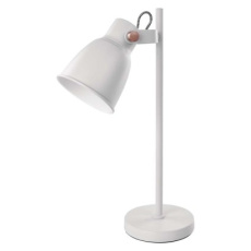 Stolní lampa JULIAN na žárovku E27, bílá