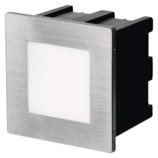 LED orientační vestavné svítidlo AMAL 80×80, 2W teplá bílá,IP65