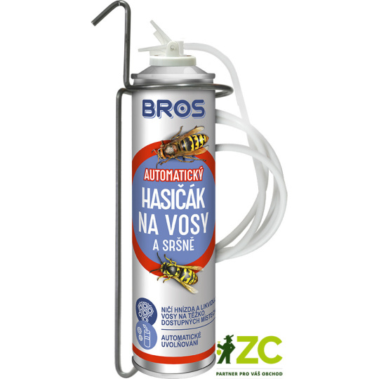BROS - sprej proti vosám a sršňům automatický 400 ml (hasičák)