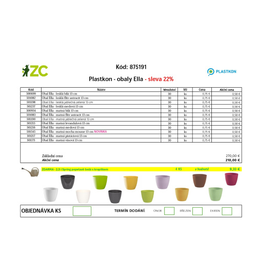 EUR KD Displej - Plastkon - Ella mix