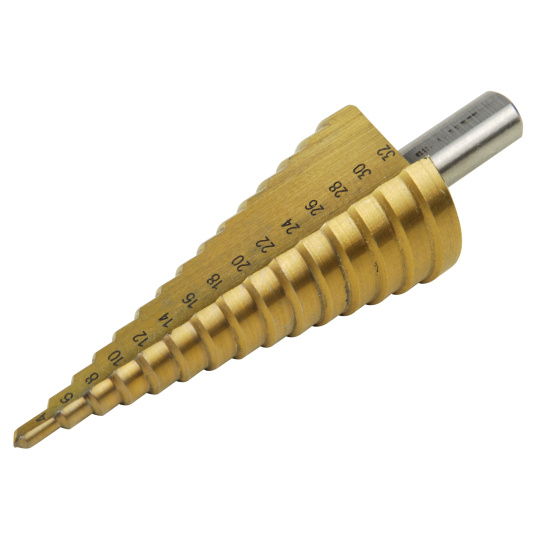 vrták stupňovitý, O 4-32mm/po 2mm, HSS vrták stupňovitý, O 4-32mm/po 2mm, HSS