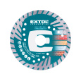 kotouč diamantový řezný, turbo Grind Cut, suché i mokré řezání, O 125x22,2x2,2mm, EXTOL PREMIUM