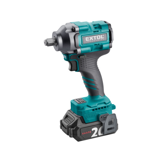 utahovák rázový 1/2" aku SHARE20V, 500Nm, BRUSHLESS, 2Ah