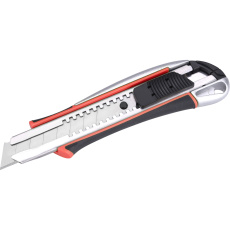 nůž ulamovací kovový s výztuhou, 18mm Auto-lock