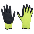 rukavice nylonové, bezešvé, polomáčené v latexu, velikost 9"
