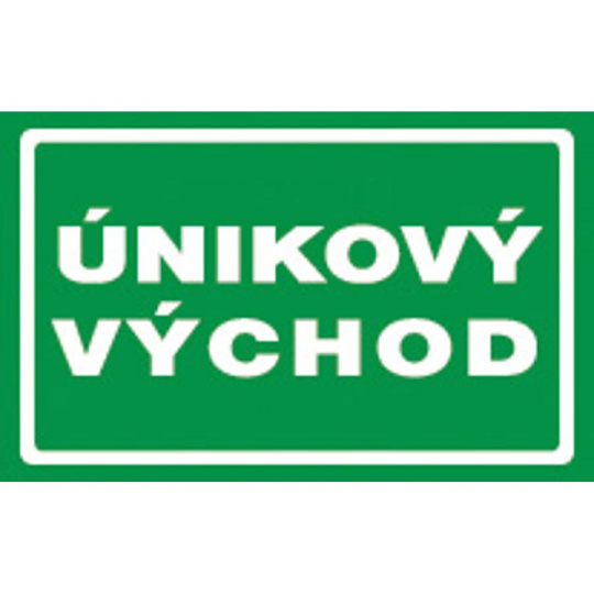 Tabulka únikový východ 12512