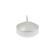 Svíčka plovoucí Floating 45x20 mm - bílá metalíza Svíčka plovoucí Floating 45x20 mm - bílá metalíza
