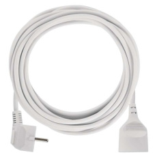 Prodlužovací kabel 5 m / 1 zásuvka / bílý / PVC / 1,5 mm2