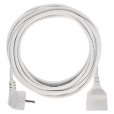 Prodlužovací kabel 5 m / 1 zásuvka / bílý / PVC / 1,5 mm2 Prodlužovací kabel 5 m / 1 zásuvka / bílý / PVC / 1,5 mm2