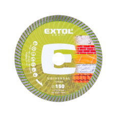kotouč diamantový řezný, turbo - suché i mokré řezání, O 150x22,2x2,4mm