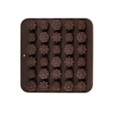 BANQUET Formičky na čokoládu silikonové CULINARIA Brown 21,4 x 20,6 cm, mix tvarů BANQUET Formičky na čokoládu silikonové CULINARIA Brown 21,4 x 20,6 cm, mix tvarů