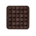 BANQUET Formičky na čokoládu silikonové CULINARIA Brown 21,4 x 20,6 cm, mix tvarů