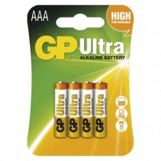Alkalická baterie GP Ultra AAA (LR03) - 4ks Alkalická baterie GP Ultra AAA (LR03) - 4ks