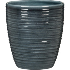 Obal orchidejový 669 Glass Petrol lesk 12,5 cm / v 14 cm Obal orchidejový 669 Glass Petrol lesk 12,5 cm / v 14 cm