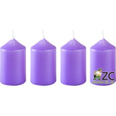 Svíčka adventní 40x60 mm - levandulová (4ks) Svíčka adventní 40x60 mm - levandulová (4ks)