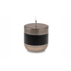 Svíčka Dusky Bucket 70 x 70 mm - černo-bronzová Svíčka Dusky Bucket 70 x 70 mm - černo-bronzová