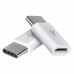 Adaptér micro USB-B 2.0 / USB-C 2.0, bílý, 2 ks - 2ks