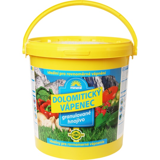 Vápenec dolomitický - 10 kg granulovaný kbelík