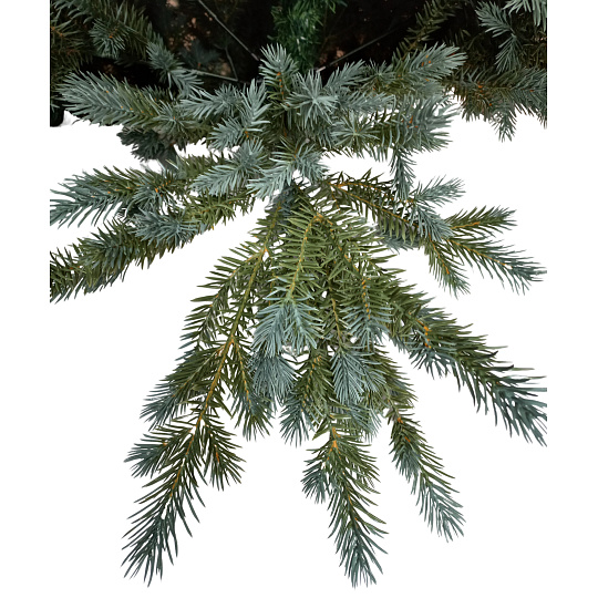 Strom vánoční umělý - Smrk stříbrný s kov. stoj 180 cm 877 větví (cena bez slev)