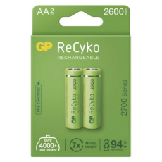 Nabíjecí baterie GP ReCyko 2700 AA (HR6) - 2ks Nabíjecí baterie GP ReCyko 2700 AA (HR6) - 2ks