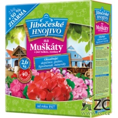 Jihočeské hnojivo - Muškáty 2kg + 30% zdarma